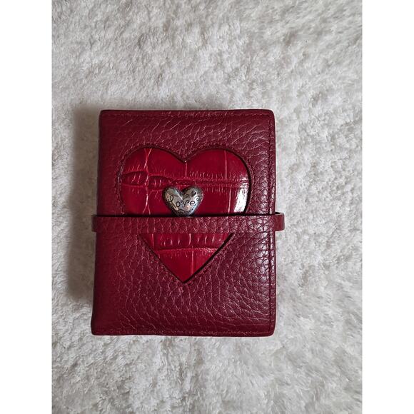 Brighton Wallet Photograph Accordion Organizer Vintage Burgundy Leather NEW - Picture 1 of 4